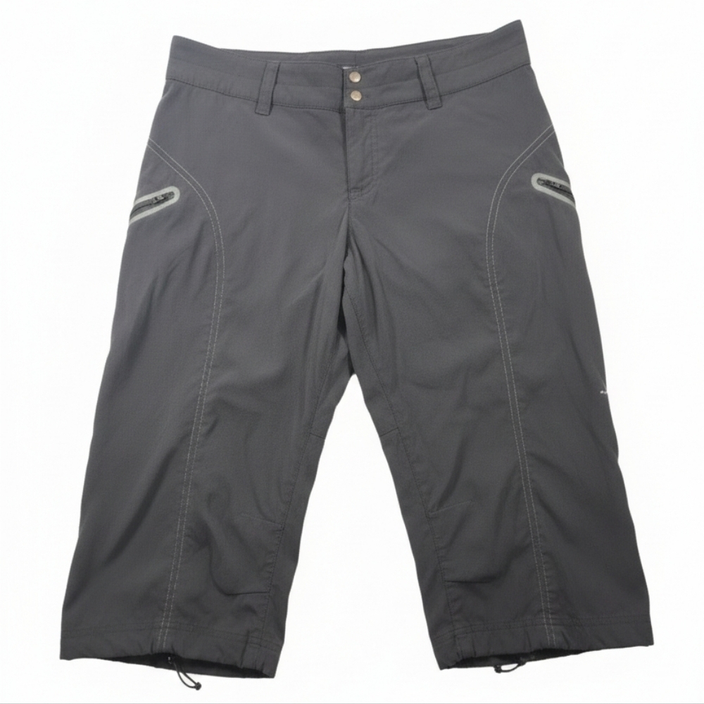 Columbia Titanium Women's Size 6 Omni-Shade Hiking Capri Pants Grey‎ Tech